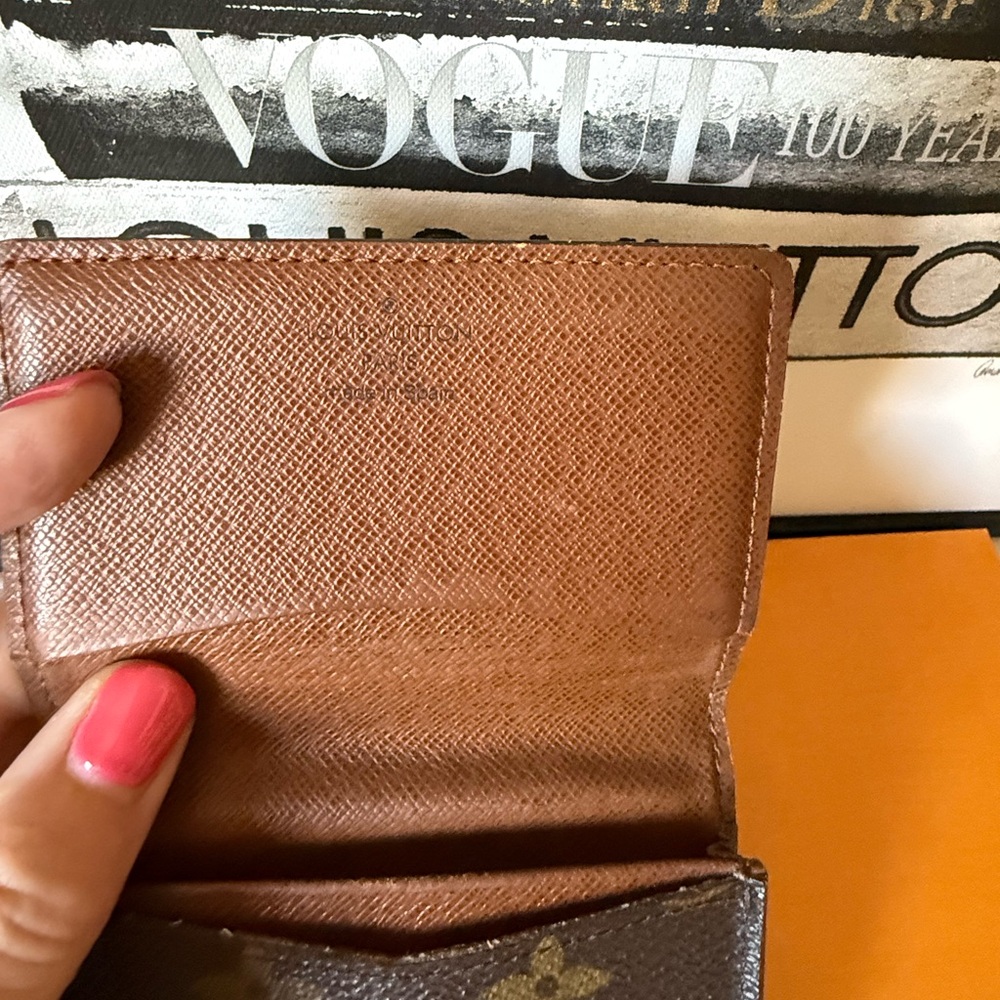 Louis Vuitton Brown Monogram Card Case Mini Wallet - Picture 15 of 16
